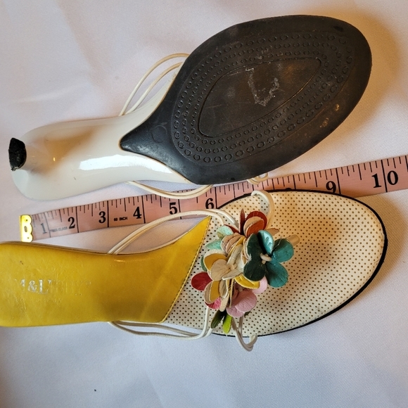 Summer‎ mules flower Vintage Sam & Libby 6.5 - Picture 6 of 12
